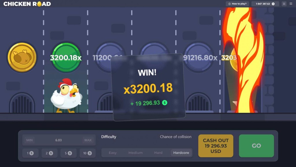Chicken Road gameplay screenshot